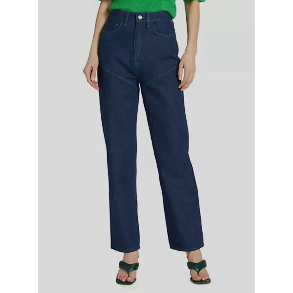 Triarchy Women's Blue Dark Stirrup Mid-Rise Jeans Size 27